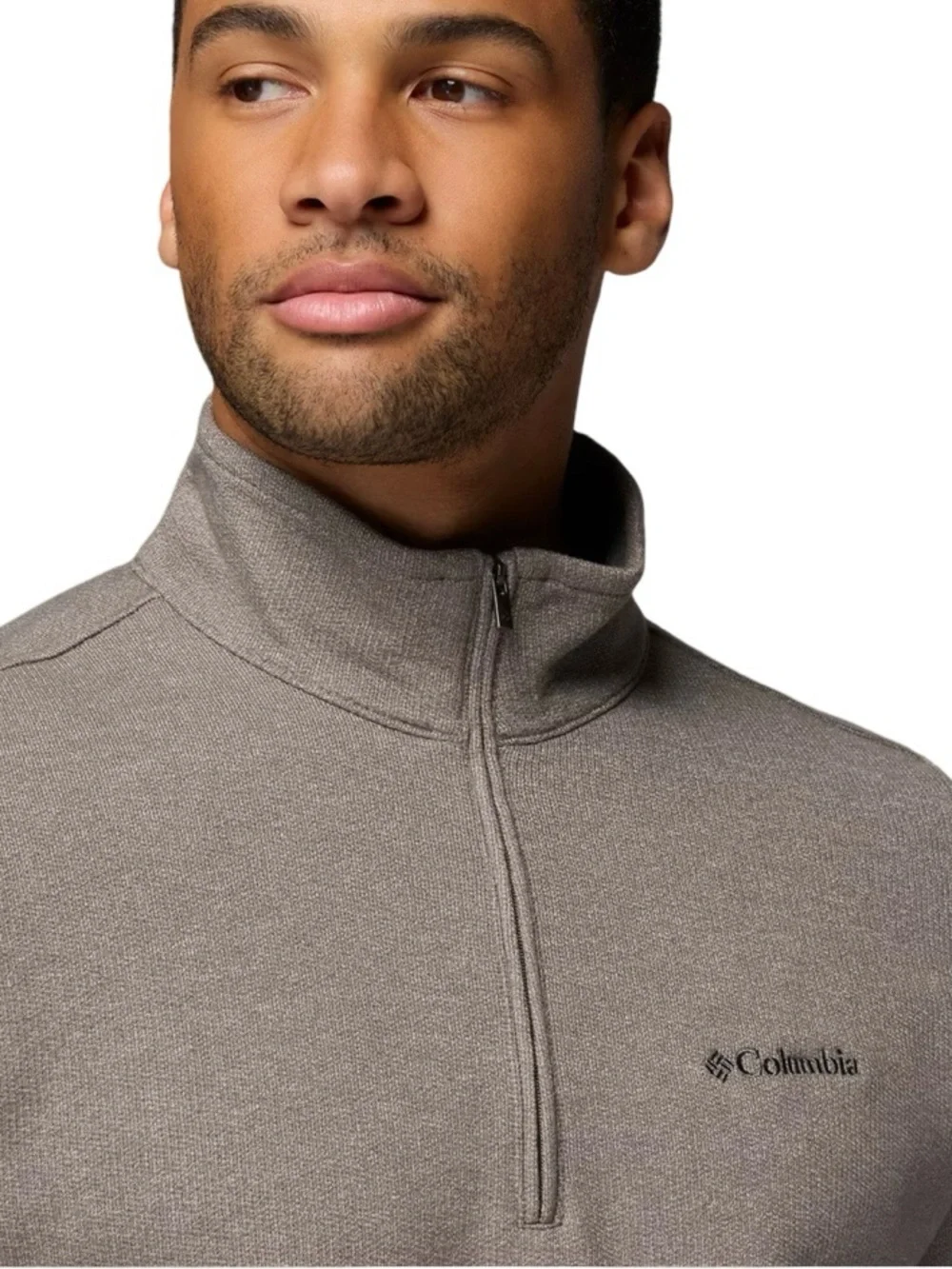Columbia Men's Great Hart‎ Mountain 1/4 Zip Pullover Grey Taupe Size 2X EUC